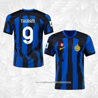 Camisola 1º Inter de Milao Jogador Thuram 2023-2024