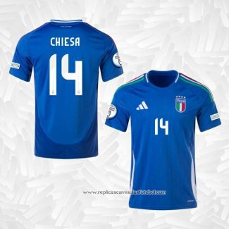 Camisola 1º Italia Jogador Chiesa 2024-2025