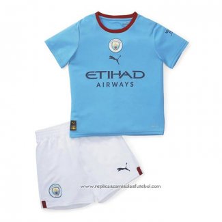 Camisola 1º Manchester City 2022-2023 Crianca