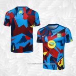 Camisola de Treinamento Barcelona 2025-2026 Azul Vermelho