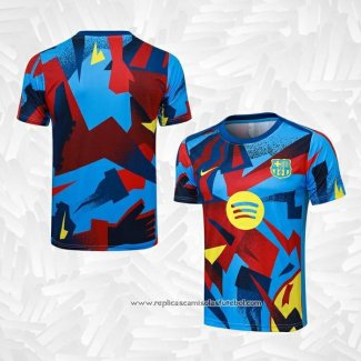 Camisola de Treinamento Barcelona 2025-2026 Azul Vermelho