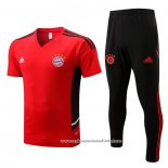 Fato de Treino Bayern de Munique 2022-2023 Manga Curta Vermelho