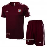 Fato de Treino Bayern de Munique 2025-2026 Manga Curta Vermelho - Calcas Curta