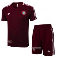 Fato de Treino Bayern de Munique 2025-2026 Manga Curta Vermelho - Calcas Curta