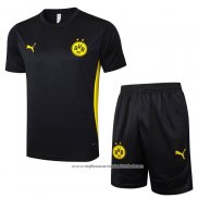 Fato de Treino Dortmund 2024-2025 Manga Curta Preto - Calcas Curta