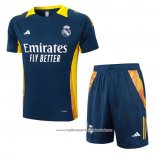 Fato de Treino Real Madrid 2024-2025 Manga Curta Azul - Calcas Curta