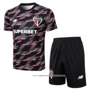 Fato de Treino Sao Paulo 2024-2025 Manga Curta Preto - Calcas Curta