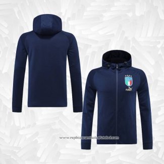 Jaqueta Hoodie Italia 2022-2023 Azul