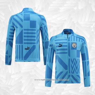 Jaqueta Manchester City 2022-2023 Azul Claro