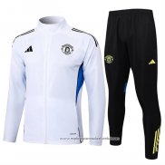 Jaqueta de Treinamento Manchester United 2025-2026 Crianca Branco