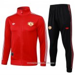 Jaqueta de Treinamento Manchester United 2025-2026 Crianca Vermelho