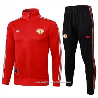 Jaqueta de Treinamento Manchester United 2025-2026 Crianca Vermelho