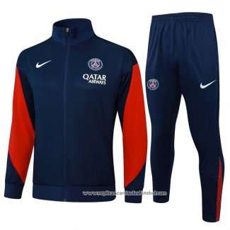 Jaqueta de Treinamento Paris Saint-Germain 2025-2026 Crianca Azul Vermelho