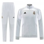 Jaqueta de Treinamento Real Madrid 2025-2026 Branco Cinza