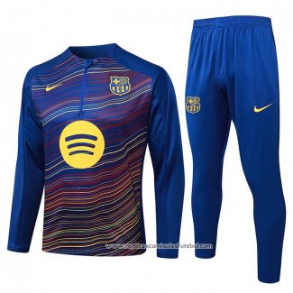 Sueter de Treinamento Barcelona 2025-2026 Crianca Amarelo Azul