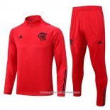 Sueter de Treinamento Flamengo 2023-2024 Crianca Vermelho