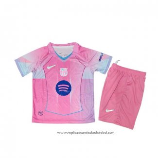 Camisola Barcelona Special 2025-2026 Crianca Rosa