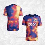 Camisola Pre Match del Ajax 2025-2026 Azul Laranja