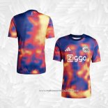 Camisola Pre Match del Ajax 2025-2026 Azul Laranja