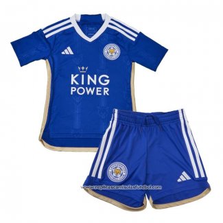 Camisola 1º Leicester City 2023-2024 Crianca