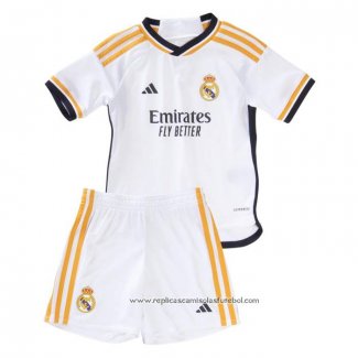 Camisola 1º Real Madrid 2023-2024 Crianca