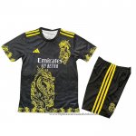 Camisola Real Madrid Dragon 2025-2026 Crianca Preto