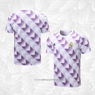 Camisola de Treinamento Real Madrid 2022-2023 Branco y Purpura