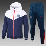Chandal de Corta-vento do Paris Saint-Germain 2024-2025 Azul Branco