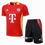 Fato de Treino Bayern de Munique 2024-2025 Manga Curta Vermelho - Calcas Curta