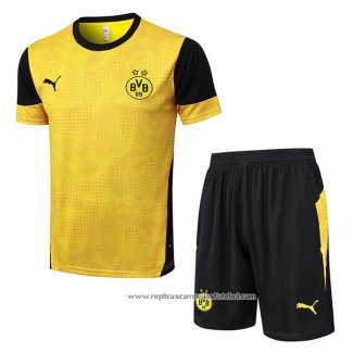 Fato de Treino Dortmund 2025-2026 Manga Curta Amarelo - Calcas Curta