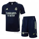 Fato de Treino Real Madrid 2025-2026 Manga Curta Azul - Calcas Curta