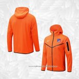 Jaqueta Hoodie Atletico Madrid 2022-2023 Laranja