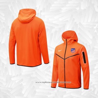 Jaqueta Hoodie Atletico Madrid 2022-2023 Laranja