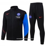 Jaqueta de Treinamento Paris Saint-Germain 2025-2026 Crianca Preto Azul