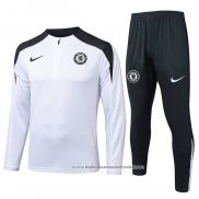 Sueter de Treinamento Chelsea 2025-2026 Crianca Branco