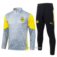Sueter de Treinamento Dortmund 2025-2026 Crianca Cinza