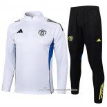Sueter de Treinamento Manchester United 2025-2026 Crianca Branco