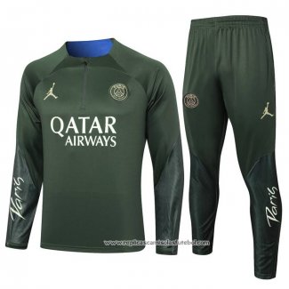 Sueter de Treinamento Paris Saint-Germain Jordan 2023-2024 Verde