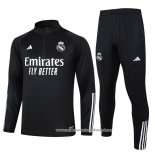 Sueter de Treinamento Real Madrid 2023-2024 Preto y Branco