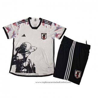 Camisola Japao Anime One Piece Luffy 2025 Crianca Branco