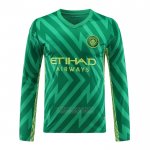 Camisola Manchester City Goleiro 2023-2024 Manga Comprida Verde