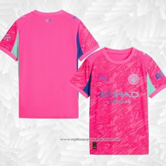 Camisola Manchester City Goleiro 2025-2026 Rosa