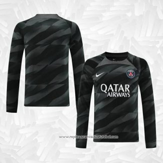 Camisola Paris Saint-Germain Goleiro 2023-2024 Manga Comprida Preto