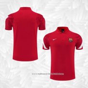 Camisola Polo del Barcelona 2022-2023 Vermelho