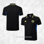 Camisola Polo del Manchester United 2025-2026 Preto Amarelo
