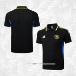 Camisola Polo del Manchester United 2025-2026 Preto Amarelo