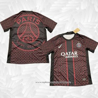 Camisola Pre Match del Paris Saint-Germain 2025-2026 Preto Vermelho