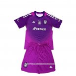 Camisola Tigres UANL Goleiro 2025-2026 Crianca Purpura