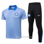Conjunto Polo del Inter de Milao 2024-2025 Azul