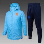 Conjunto de Agasalho Olympique Marsella 2025-2026 Azul Laranja